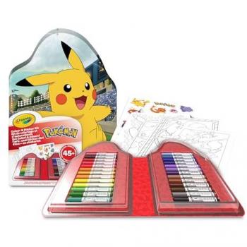 Maletín Crayola Pokémon: 45 piezas de colores y stickers