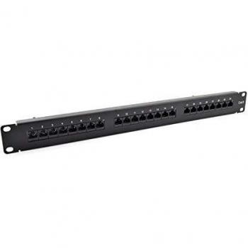 SecurityNET Patch Panel Cat6 UTP 24 Porte RJ‑45 19” 1U