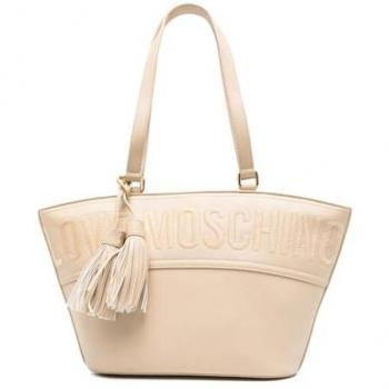 Bolso de hombro negro Love Moschino con cremallera