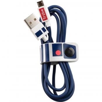 Tribe Star Wars R2D2 Cavo Micro USB (120 cm) per Trasmissione Dati e Ricarica per Android, Samsung, HTC, Nokia, Sony e Altri