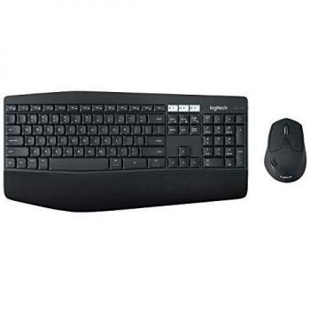 Logitech MK850 Performance Kit Tastiera e Mouse Ottico Wireless 2.4 GHz 1.000 DPI 8 Tasti Black White
