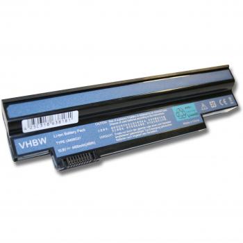 Batteria Li‑ion VHbw 4400 mAh 10,8 V – Notebook Acer Aspire One (Ao532h-2db, Ao532h-2dr, Ao532h-2ds)