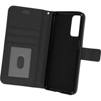 Funda Galaxy M52 5G Negra con Estilo Granulado y Soporte Integrado