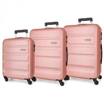 Roll Road Juego de Maletas Rígidas Flex Nude