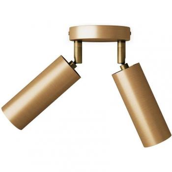 Lámpara Dual de Bombilla con Pantalla Tubé y Rosetón Circular