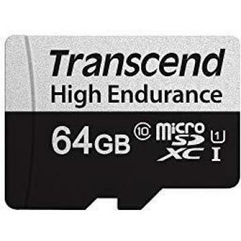 Transcend microSDXC 350V 64GB NAND Classe 10