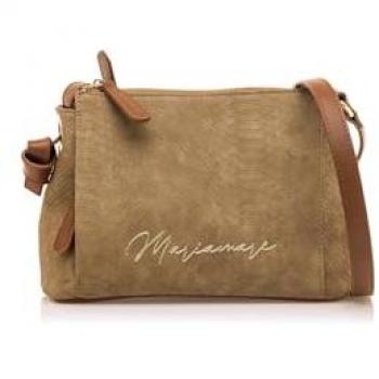 Mariamare Bandolera Nika Marrón Cierre Cremallera