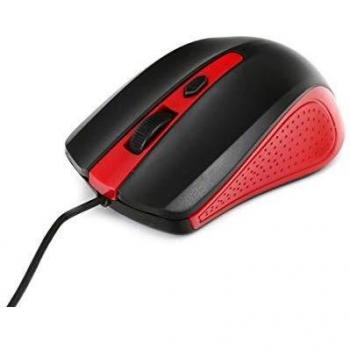 Mouse Omega OTICO ROSSO E NERO OM05R