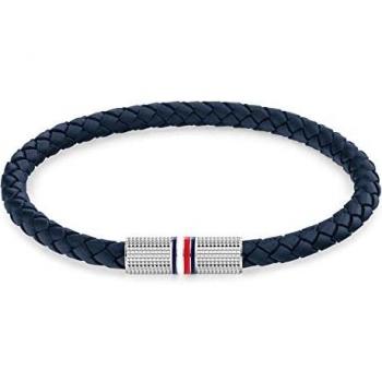 Pulsera de Cuero Azul Tommy Hilfiger para Hombre