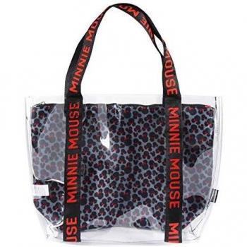 Bolsa Transparente Minnie Mouse con Compartimento Interior