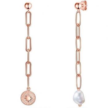 Pendientes Valero Perlas Oro Rosa y Blanco