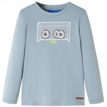 Camiseta para Niños Manga Larga Diseño Portería Fútbol Jersey Ropa Infantil