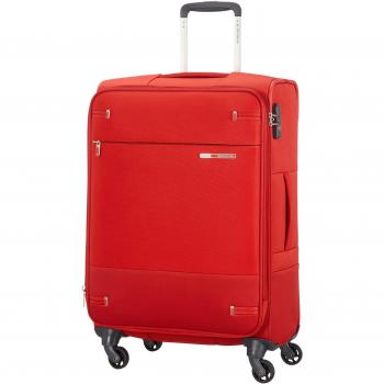 Maleta Samsonite Base Boost Spinner M Expansible, 66 cm, 67.5/73.5 L, Rojo