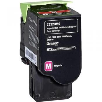 Lexmark C232HM0 Original Toner Magenta 2300 Pages High Yield for MC2640, C2535, C2425, MC2425, MC2535