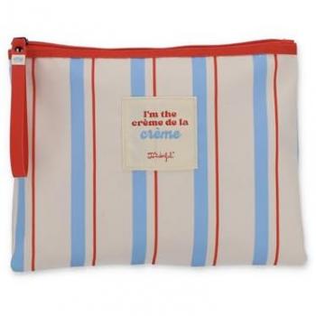Neceser Impermeable Rayas Azul y Beige “Hello Summer”