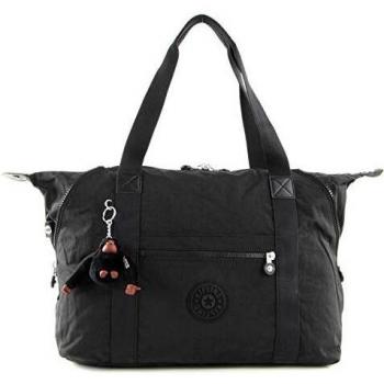Kipling ART M Bolsa de tela y playa, 58 cm, 26 litros, Negro (True Black)