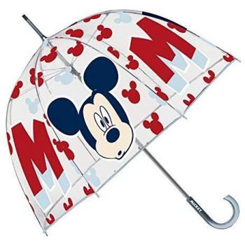 Mickey Mouse Paraguas Campana Transparente 68cm 2col, Juventud Unisex, Multicolor
