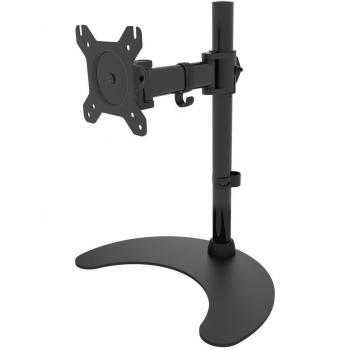 Techly Desk Stand for 1 Monitor 13-27 with Base h.400mm ICA-LCD 3400 27 Free Installation Black