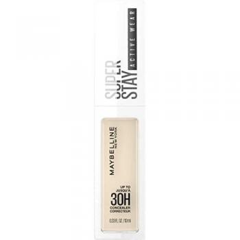Maybelline New York, Corrector Superstay Active Wear 30H, Textura ultra-ligera, larga duración, Tono 05 Ivory