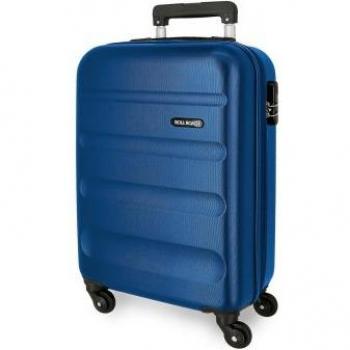 Maleta de Cabina Roll Road Flex rígida expandible 55cm azul