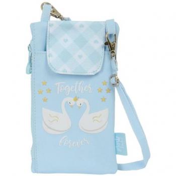 SAFTA | MONEDERO PORTAMOVIL GLOWLAB CISNES