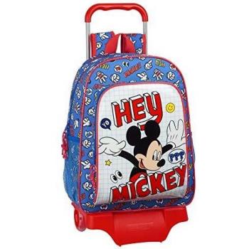 Safta Mochila Escolar con Carro 905 de Mickey Clubhouse, 330x140x420mm, Multicolor
