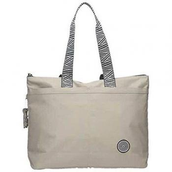 Kipling Chika, Bolso para Mujer, Hielo Marfil (Multicolor), L