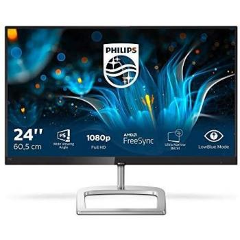 Philips 246E9QDSB Gaming Monitor 24 Freesync 75 Hz, LED IPS FHD Ultra Wide Color, 4 ms, 3 Side Frameless, Low Blue Mode, Flicker Free, HDMI, DVI, VGA, VESA, Nero