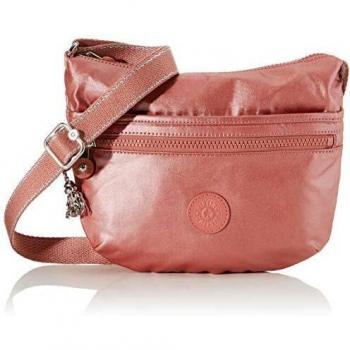 Kipling Arto S, Bolso bandolera para Mujer, Rojo (Metallic Rust), 25x21x3 cm