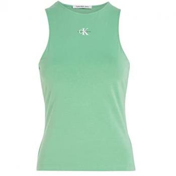 Camiseta Calvin Klein J20J220765 Mujer Algodón y Elastano
