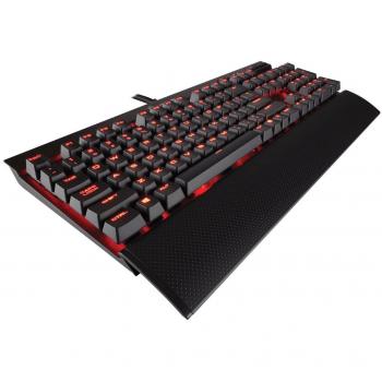 Corsair K70 LUX RGB Tastiera Meccanica Gaming, Cherry MX Red, LED Rosso, Italiano QWERTY, Nero