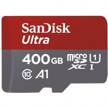 SanDisk Ultra MicroSDXC Memory Card and Adapter with A1 App Performance, up to 100MB/sec Read Speed, Class 10, U1, 400GB, Single Pack
