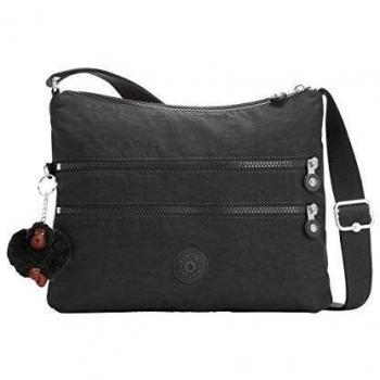Kipling Alvar, Bolso Bandolera para Mujer, Negro (True Black), 33x26x4.5 cm