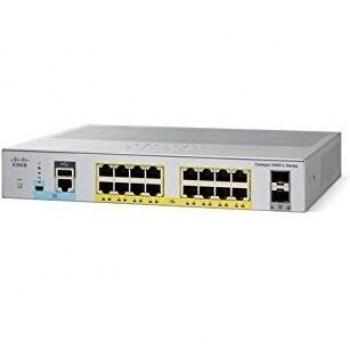 Cisco Catalyst 2960L-16PS-LL Gestito Switch di Rete 16 x 10/100/1000 + 2 x Gigabit SFP (collegamento montante) PC desktop, montaggio a rack PoE+ (120 W)