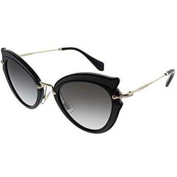 Miu Miu 0MU05SS VIE0A7 52, Gafas de Sol para Mujer, Negro (Black/Grey)