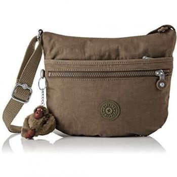 Kipling Arto S, Bolso Bandolera para Mujer, Marrón (True Beige), 25x21x3 cm