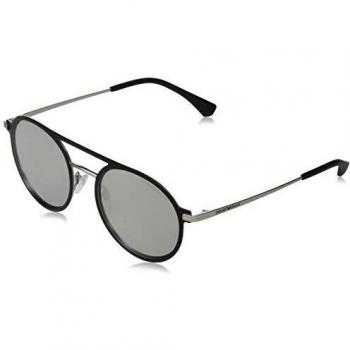 Emporio Armani 0EA2080 Gafas de Sol Matte Black/Matte Silver 53 Hombre