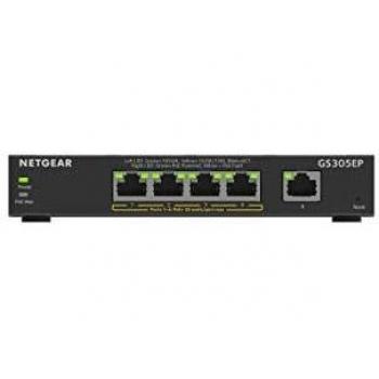 Netgear 5-Port Gigabit Ethernet PoE+ Plus Switch (GS305EP) Gestito L2/L3 Gigabit