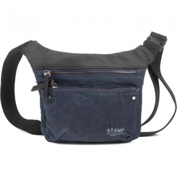 Riñonera Lona Azul Stamp