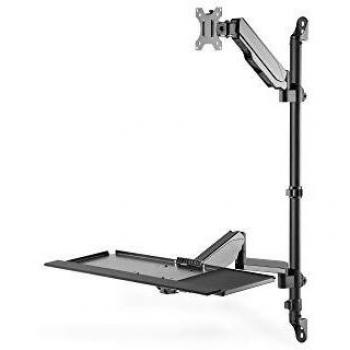 Flessibile Postazione di Lavoro, Montaggio a Muro, Singolo Schermo