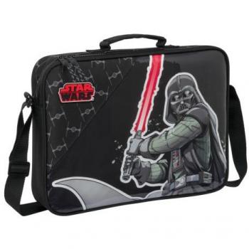 SAFTA CARTERA EXTRAESCOLARES STAR WARS EL LUCHADOR 6x38x28 Cms
