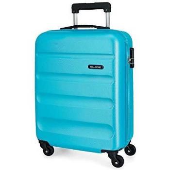 Roll Road Flex Maleta de Cabina Azul 38x55x20 cms Rígida ABS Cierre combinación 35L 2,5Kgs 4 Ruedas Equipaje de Mano