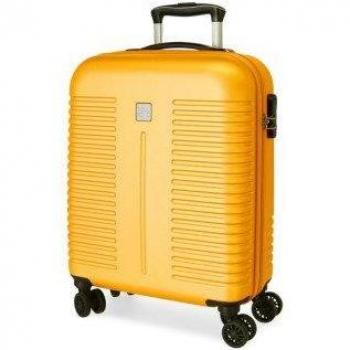 Maleta de cabina Roll Road India Rígida 55 cm ocre