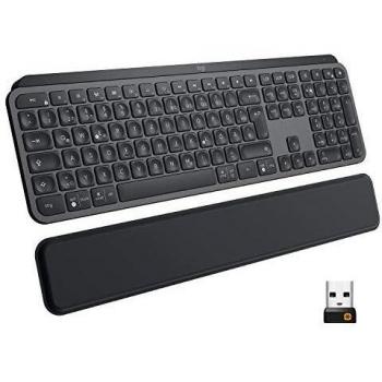 Logitech MX Keys Tastiera, Layout Tedesco Qwertz, Grigio