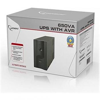 Gembird UPS-PC-652A gruppo di continuità (UPS) A linea interattiva 0.65 kVA 390 W 3 presa(e) AC