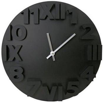 Reloj de Pared Platinet PZMOBC Moderno Negro