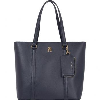 Bolso de mujer Tommy Hilfiger modelo Aw0aw13138 Tommy Life Soft Tote color azul