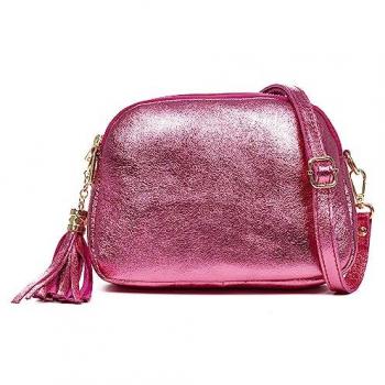 Firenze Artegiani Bolso Bandolera Aliminusa Mujer Piel Gamuza Lacada