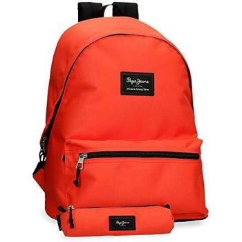 Pepe Jeans Aris, Mochila Estuche Unisex Niños, Naranja, 31x44x17,5 cms