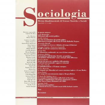 Sociologia. Rivista quadrimestrale di scienze storiche e sociali. Autoimprenditorialità nel terzo settore. Il «progetto Bridge» (Vol. 1)